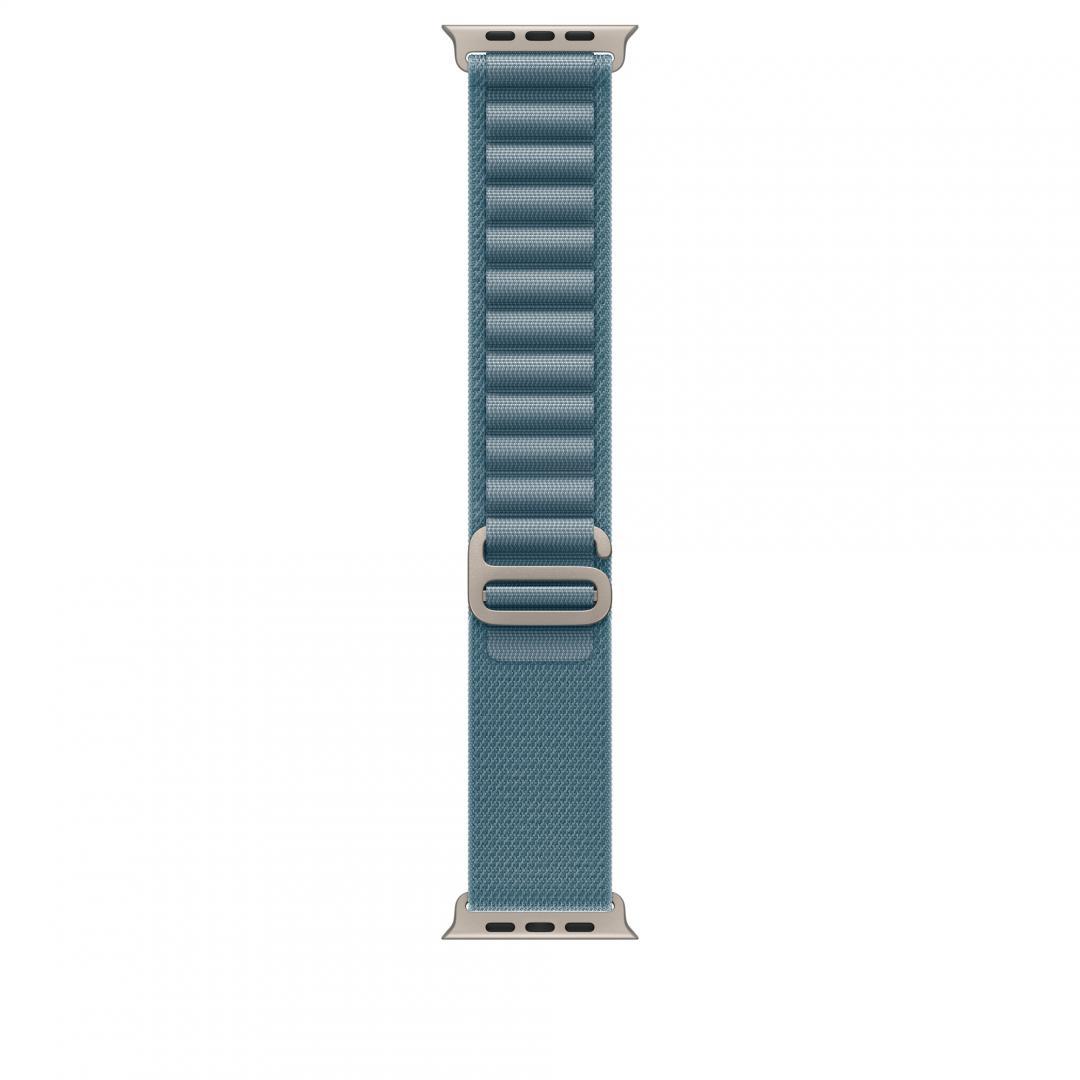 Curea pentru Apple Watch 49mm Light Blue Alpine Loop - Small - Natural TitaniumFinish