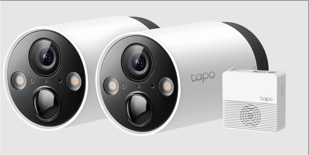 Kit camere Supraveghere WIFI, wireless TAPO C420S2, 2.4 GHz, WPA/WPA2- PSK, Detectează mișcarea,persoane