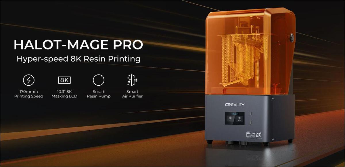 Imprimanta 3D Creality Halot-MAGE PRO cu rasina, Tehnologie SLA, Stereolitografie, sursa 150W