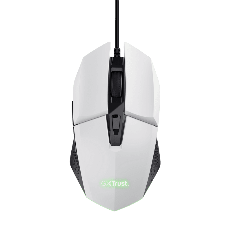 Mouse Gaming Trust GXT 109W Felox, 6400 DPI, alb