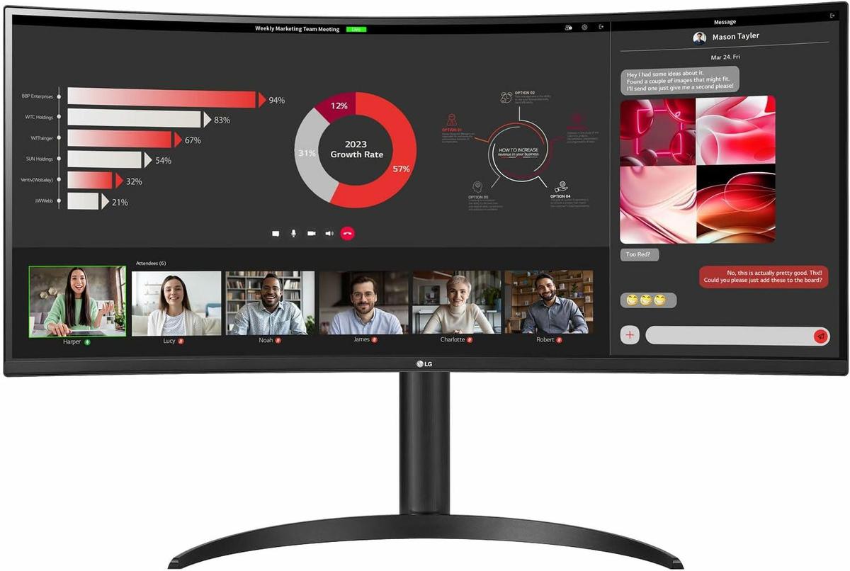 Monitor Consumer LG 34WR55QC-B.AEU, 34", 3440 x 1440 pixeli, Black, 3 ani Garantie