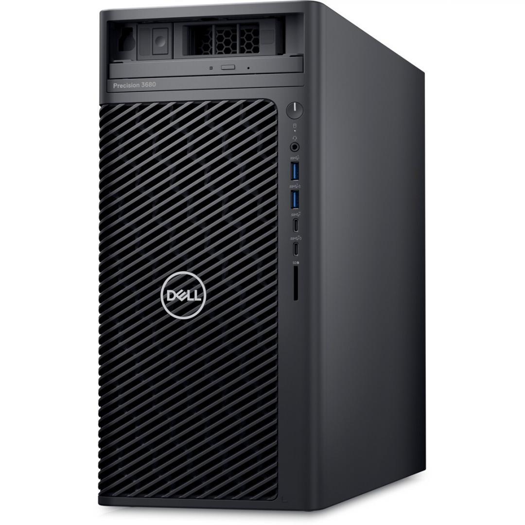 Desktop Workstation Dell Precision 3680 cu procesor Intel Core i9-14900K pana la 6 GHz, 64 GB DDR5, 4TB SSD