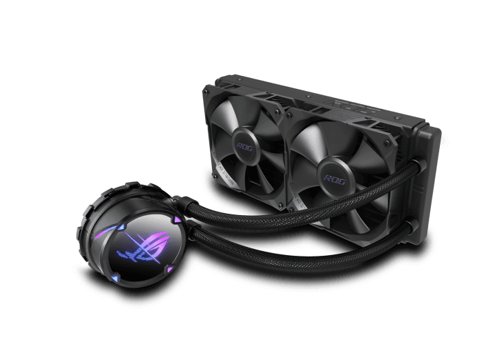 Cooler Procesor ASUS ROG STRIX LC II 240, Lichid, 12 cm, 2 ventilatoare, aRGB