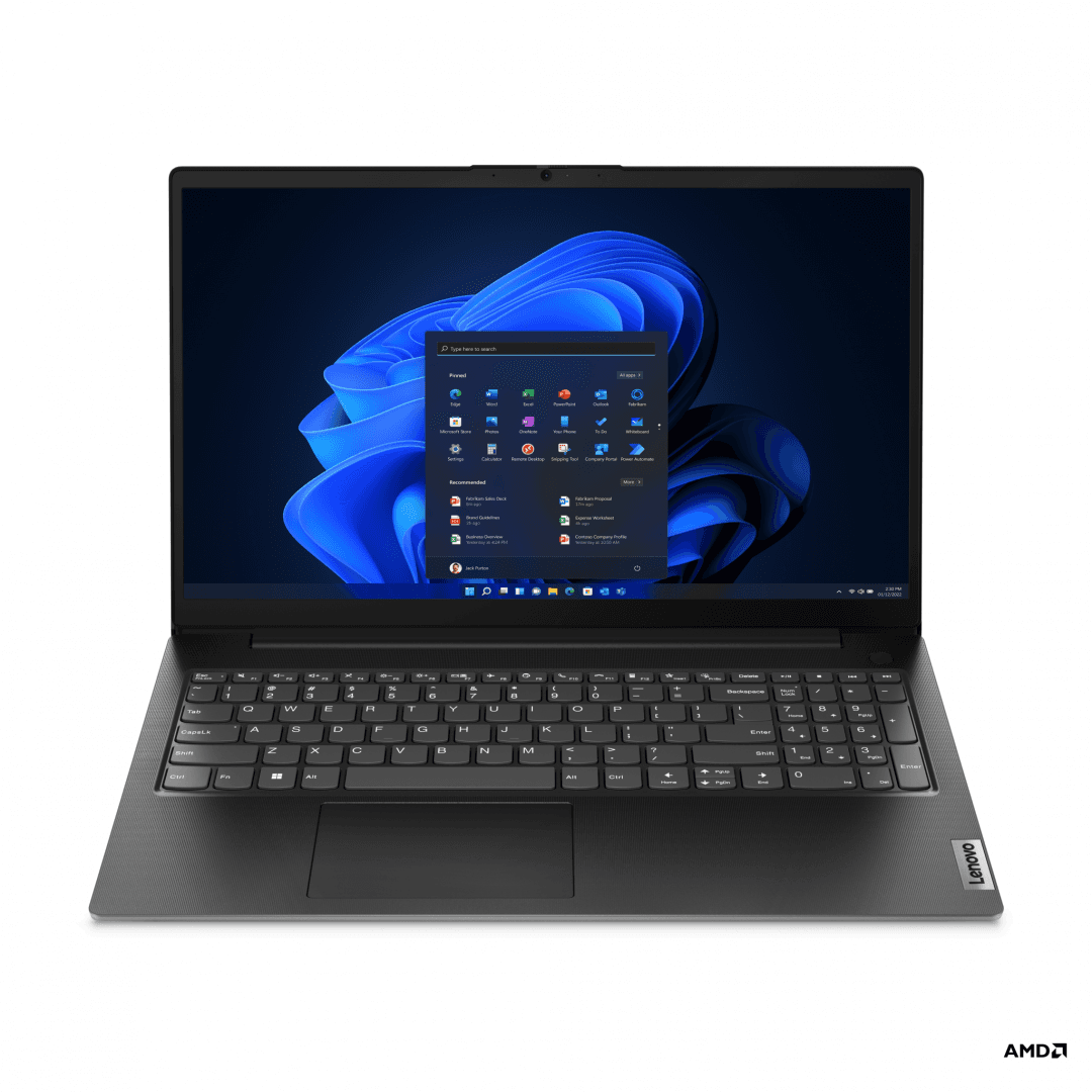 Laptop SMB Lenovo V15 G4 AMN, cu procesor AMD Ryzen499 5 7520U, 15.6'' TN, 16 GB LPDDR5, 512 GB SSD, AMD Radeon499 610M