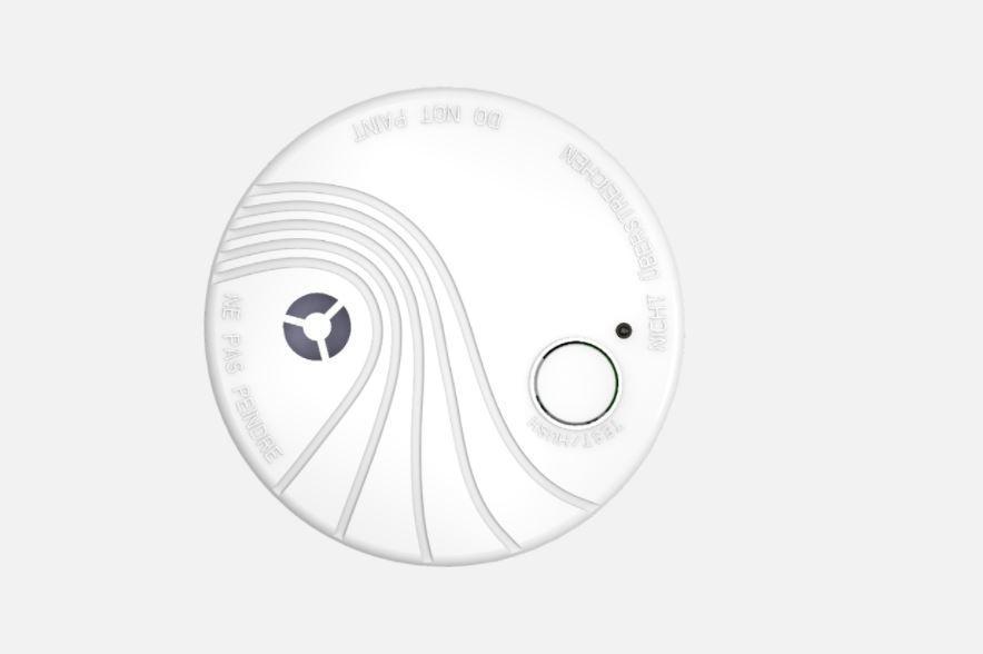 Detector de fum wireless Hikvision DS-PDSMK-S-WE, frecventa operare: 868MHz, criptare: AES-128 Encryption