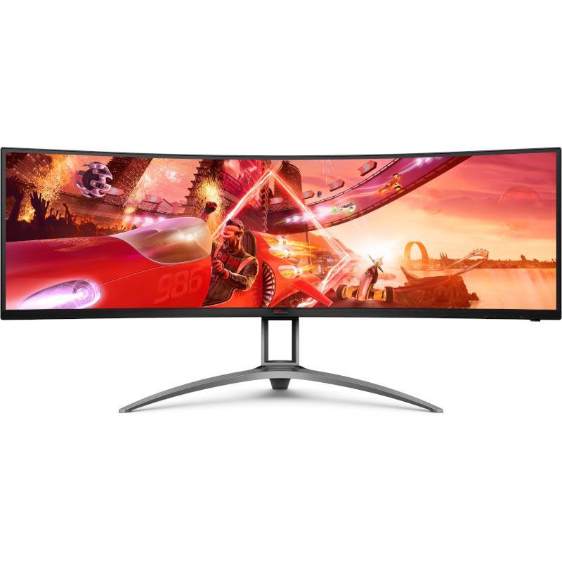 Monitor Gaming AOC AG493QCX, 48.8", 3840 x 1080 pixeli, Black, 3 ani Garantie