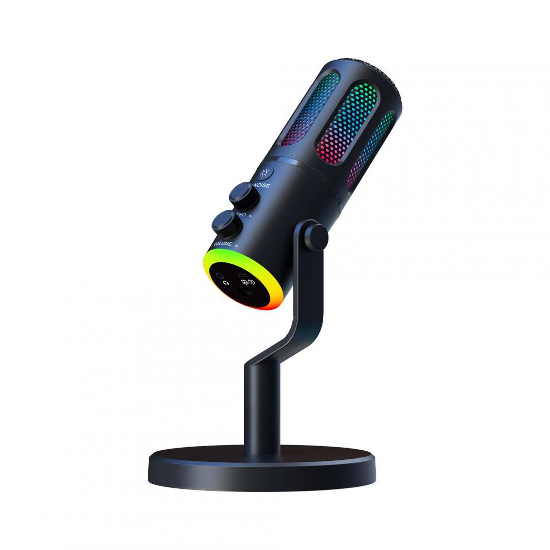 Microfon Gaming de birou Serioux SU8, condenser, unidirectional, frecventa raspuns 20-20KHz