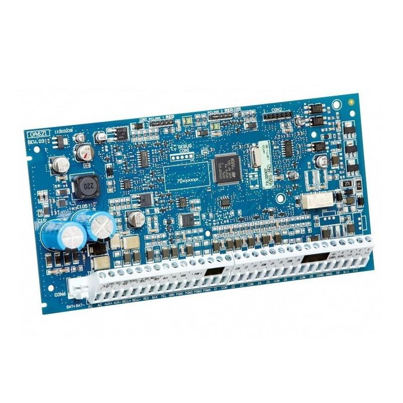 Centrala 8 zone, DSC NEO-2064NK, Extensibila la 64 zone cablate sau radio, 8 partitii, Memorie 500 evenimente