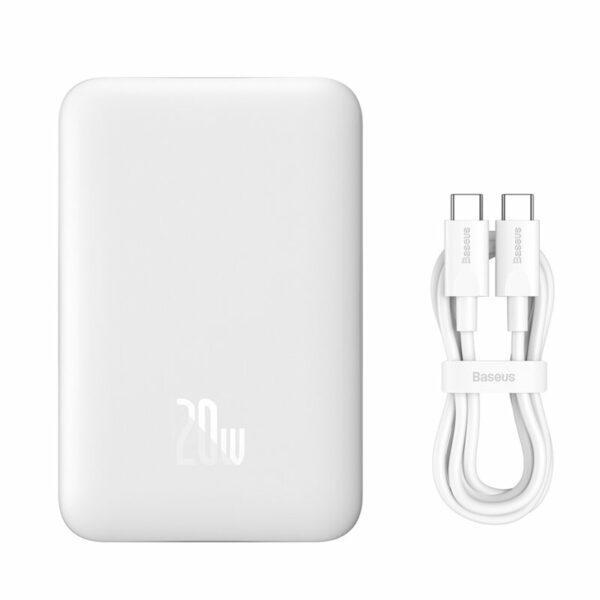 Baterie extena Baseus Magnetic Mini Wireless, 10000mAh, 20W, 2 x USB Type-C output/input, 15W wireless charging