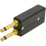 JABRA 2-prong jack PJ 327 with modular 4/4 Western socket; fi. for Lucent Callmaster (=Steck:28)