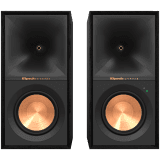 Klipsch Reference R-50PM, Powered Bookshelf Speakers, Black, Pair
