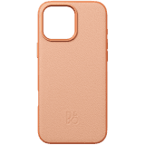 iPhone 16 Pro Max Leather Case Sunset Apricot
