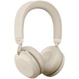JABRA EVOLVE2 75, Link380a MS Stereo Beige, EVOLVE2 75 headset Beige MS, Link 380 BT adapter USB-A MS,1.2m USB-C to USB-A cable, carry pouch, warranty and warning (safety leaflets)