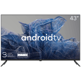 43', UHD, Google Android TV, Black, 3840x2160, 60 Hz, , 2x10W, 53 kWh/1000h , BT5, HDMI ports 4, 24 months