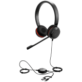 JABRA Evolve 20 SE, Stereo MS, USB C/A adapter, Leather