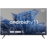 50', UHD, Android TV 11, Black, 3840x2160, 60 Hz, Sound by JVC, 2x12W, 70 kWh/1000h , BT5.1, HDMI ports 4, 24 months