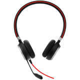 JABRA EVOLVE 40 UC Stereo USB Headband, Noise cancelling, USB and 3.5 jack connectivity, with mute-button and volume control on the cord, Busylight , Discret boomarm