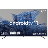 65 , UHD, Android TV 11, Black, 3840х2160, 60 Hz, Sound by JVC, 2x12W, 53 kWh/1000h , BT5.1, HDMI ports 4, 24 months