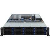 Gigabyte Rack Server R271-Z00 AMD EPYC 7001, 8 x DIMMs, 2 x 1Gb/s LAN ports, 12 x 3.5" and 2 x 2.5" SATAIII, Ultra-Fast M.2 with PCIe Gen3 x4 interface, 5 x low profile PCIe Gen3, 550W 80 PLUS Platinum redundant PSU