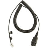 JABRA QD Cord to RJ45, coiled, 0,5 - 2m, only in connection with JABRA BIZ 2400 balanced on Siemens Openstage
