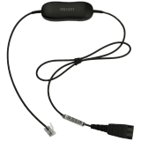 JABRA Smart Cord, QD to RJ9, straight 0,8 meters, with 8-position switch configurator, for STD Variants Headset, makes the headset follow the legislation (new software)