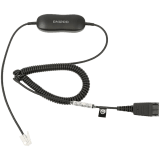 JABRA Smart Cord, QD to RJ10, coiled, 0,7 - 2 meters, with 8-position switch configurator, for STD Headsets