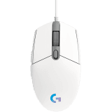 LOGITECH G102 LIGHTSYNC Corded Gaming Mouse - WHITE - USB - EER