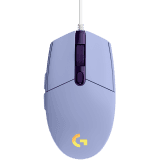 LOGITECH G102 LIGHTSYNC Corded Gaming Mouse - LILAC - USB - EER