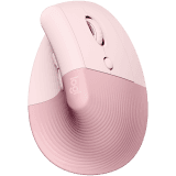 LOGITECH Lift Bluetooth Vertical Ergonomic Mouse - ROSE/DARK ROSE