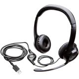 LOGITECH H390 Corded Headset - BLACK - USB