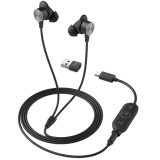 LOGITECH Logi Zone Wired Earbuds Teams - GRAPHITE - USB - EMEA