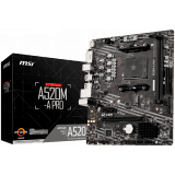 MSI Main Board Desktop A520M (AM4, 2xDDR4, 1xPCI-Ex16, 1xPCI-Ex1, M.2, 4xSATA3, 6xUSB3.2 Gen1, 6xUSB2.0, HD Audio, DVI-D, HDMI, GLAN) mATX Retail