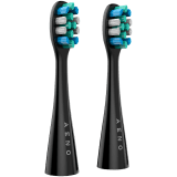 AENO Replacement toothbrush heads, Black, Dupont bristles, 2pcs in set (for ADB0002S/ADB0001S)