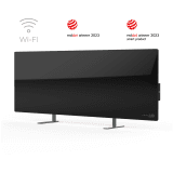 AENO Premium Eco Smart Heater, 700W, Tempered glass, Infrared+convection heating type, Plug type: Europe (E/F type)