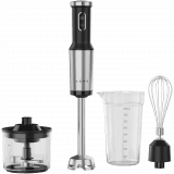 Hand Blender, 1200W in CB, Black, Tiger Teeth Cutter, Whisk, Food Processor, Cup