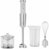 Hand Blender, 1200W in CB, White, Tiger Teeth Cutter, Whisk, Food Processor, Cup
