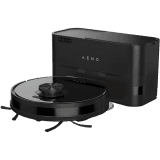 Robot Cleaner w/Dust Collector, black, 2in1 and dust tank, 4000pa, 3200mAh battery