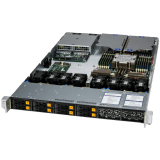 SUPERMICRO assembled server based on AS-1116CS-TN, Turin 9575F CPU, 2x 32GB DDR5-6400, SSD 2.5" NVMe PCIe4 960GB, AIOM G3 x4 2x 10GbE RJ45 Intel X550-AT2, AOC-STGS-I2T-O, 2x PWS-2K09A-1R, CBL-MCIO-1245M5RE