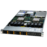 Supermicro assembled server based on AS-1126HS-TN, 2x Turin 9655 CPU, 12x 64GB DDR5-6400, AOC-SLG4-2H8M2-P, 2x SSD M.2 SATA 480GB, AOC-A25G-I4SM-P, AOM-TPM-9672V-P, 2x PWS-2K07A-1R, SFT-DCMS-SINGLE, 1U 4-slot backplane, CBL-KIT-1126HS-TN-8N