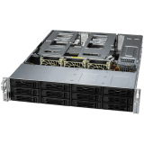 Supermicro assembled server based on AS-2015CS-TNR, Turin 9555 CPU, 12x 32GB DDR5-6400, 2x SSD 2.5" NVMe PCIe4 3.8TB, 2x SSD 2.5" NVMe PCIe4 15.3TB, 2x AIOM G3 x4 2x 10GbE RJ45, AOC-STGS-I2T-P, SFT-DCMS-SINGLE, 2x CBL-MCIO-1232M5, 2U Passive CPU HS