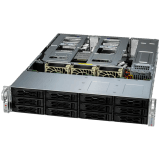 Supermicro assembled server based on AS-2015CS-TNR, Genoa 9124 CPU, 8x 64GB DDR5-5600, 2x SSD 2.5" NVMe PCIe4 1.9TB, 2x SSD M.2 NVMe PCIe4 1.9TB, AOC-S3816L-L16IT-O, 2x SSD 2.5" SATA 1.9TB, AOC-ATGC-I2TM-O,  AOC-A25G-I2SM-O, 2x CBL-MCIO-1232M5, CBL-S