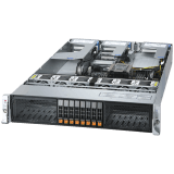 Supermicro assembled server based on AS-2115HV-TNRT, Threadripper PRO 9965WX CPU, 8x 32GB DDR5-6400, 3x SSD 2.5" NVMe PCIe5 3.84TB, AIOM 2-port 10GBase-T, 4x NVIDIA RTX PRO 6000, 2x PWS-2K63A-1R, CBL-GNZ4-1227M5YRR16, 2x CBL-MCIO-1245M5R, CBL-MCIO-13
