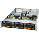 Supermicro assembled server based on SYS221H-TN24R, 2x 5520+ 2P CPU, 16x 64GB DDR5-5600, 2x AIOM G3 x8 2x 10GbE SFP+, PCIe plastic battery holder, CBL-CDAT-1062, CBL-MCIO-1222AM5, CBL-MCIO-1226AM5, CBL-PWEX-1136YB-25, Riser Bracket(4-slot), RSC-H2-68
