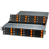 Supermicro assembled server based on ASG-2015S-E1CR24H, Genoa 9354 CPU, 12x 32GB DDR5-5600, 24x HDD, 3.5",SAS, 22TB,7.2K,512E/4KN, Enterprise, 2x SSD 2.5" SATA 960GB, 4x SSD 2.5" NVMe PCIe4 7.6TB, AOC-A100G-B2CM-P, SFT-DCMS-SINGLE, 2x CBL-0296L, 2x C