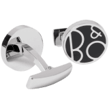 Cufflinks Metal Flat Silver