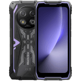 Blackview ROCK 2 5G 6.67-inch HD+ 1640x720 120Hz 12+256GB Unosoc T8100 Octa-Core 2.2GHz 13MP Front 16MP Rear NFC FG MIL-STD-810H 15000mAh Fingerprint  Android 16 Purple