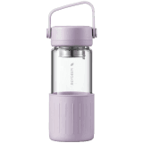 BUYDEEM Portable glass tea bottle 350 ml, model CD1008, color Petal Purple