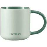 BUYDEEM Ceramic Mug 300 ml, model CD1018, color Cozy Greenish