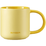 BUYDEEM Ceramic Mug 300 ml, model CD1018, color Mellow Yellow