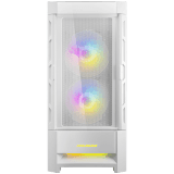 COUGAR DUOFACE RGB (White), Mid Tower, Tempered Glass + Mesh Front Panels, 3x 140 ARGB Fans, RGB Button
